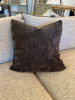 Chenille Pillow 22" Black