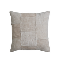 Neutral Patchwork Pillow
