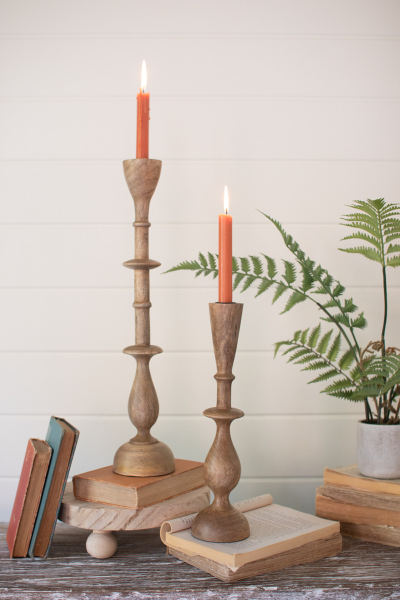 Carved Candle Stand Large