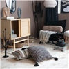 18" Black and Natural Pillow