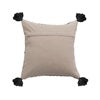 18" Black and Natural Pillow