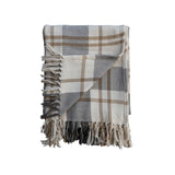 Plaid Flannel Throw 60x50