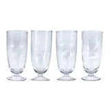 Etched Drinking Glass