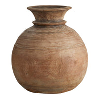 Round Wood Pot