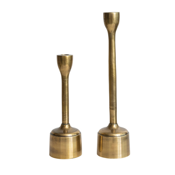 Slender Brass Candle Holders