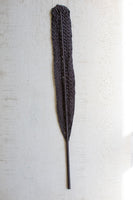 Black Woven Leaf