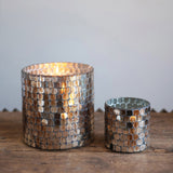 Glass Mosaic Candle Holder