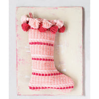 Pink Tassel Stocking