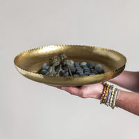 Scalloped Brass Bowl