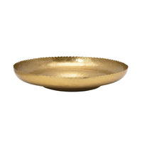 Scalloped Brass Bowl